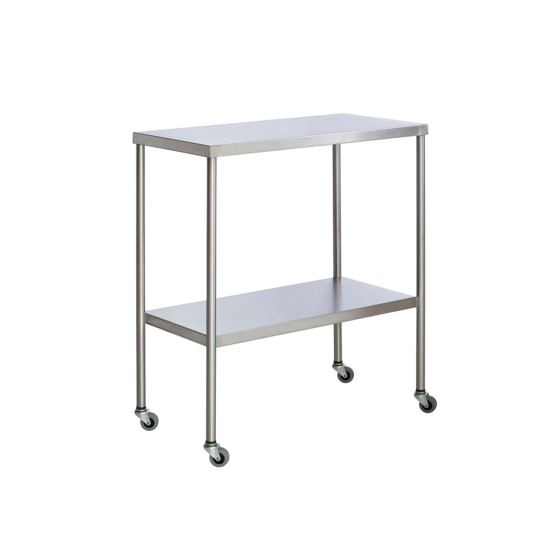 Instrument Table with Shelf, Stainless Steel, 20 x 48" (DROP SHIP ONLY)"