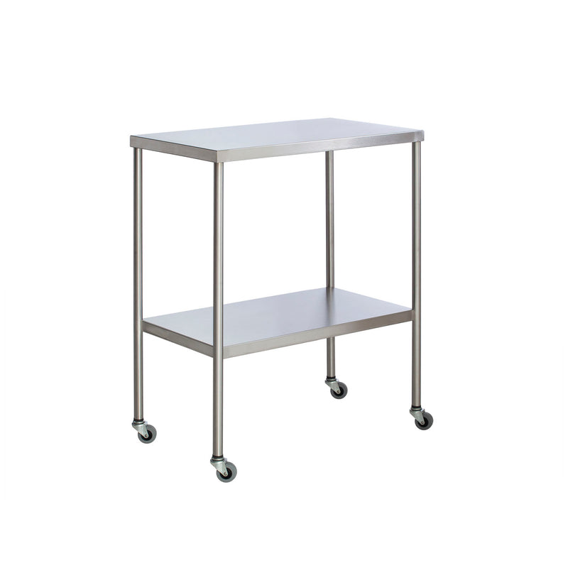 Instrument Table with Shelf, Stainless Steel, 16 x 30" (DROP SHIP ONLY)"