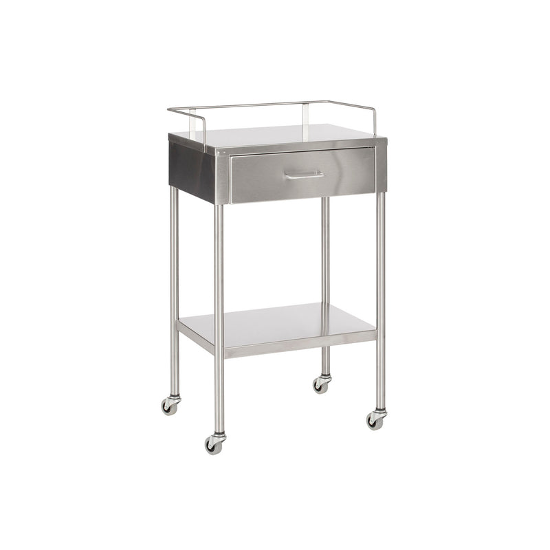 Utility Table, Stainless Steel, One (1) Drawer, One (1) Shelf, 20W x 35.25"H x 16"D (DROP SHIP ONLY)"