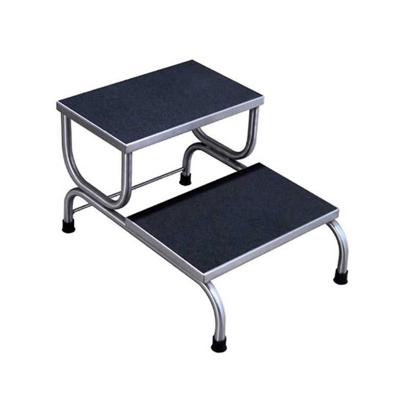 Step Stool, 2-Step, Stainless Steel, 18W x 15"H x 25"D (DROP SHIP ONLY)"