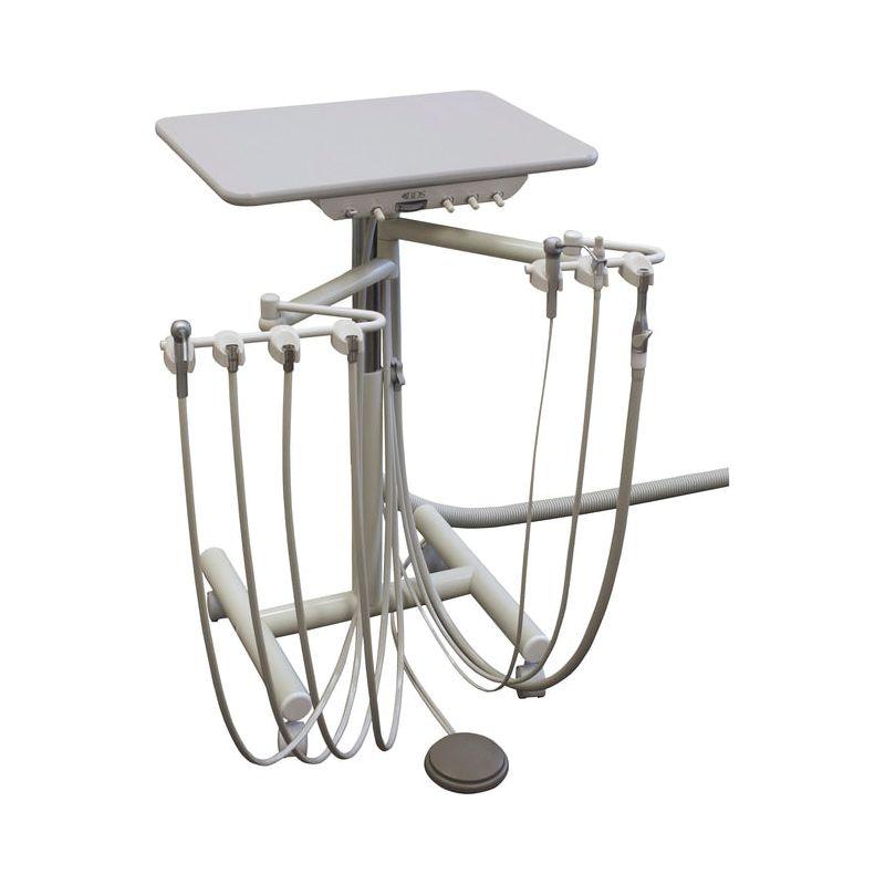 Beaverstate Rear Delivery 3hp Mobile Syst Duo Swing Cart W/Vacuum A3150 - DENTAMED USA