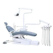 ADS DENTAL AJ15 Classic 100 Dental Operatory Package showing dental equipment setup without cuspidor, including chair and tools.