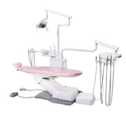 ADS DENTAL Pediatric Bench Operatory Package with dental chair, cuspidor, and accessories for pediatric dental treatment.