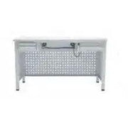 ADS Dental Workbench 8800349A showing a sturdy dental workbench with organized workspace and tools for dental procedures.