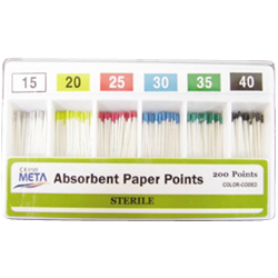 Absorbent Paper Points 200/pk – Meta - DENTAMED USA