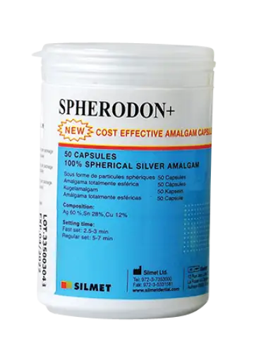 Spherodon Plus Amalgam 50/pk - Silmet - DENTAMED USA