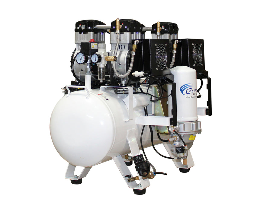 California Air 20040DCADC 4 HP 20 Gallon Oil-Free Air Compressor Dentistry 