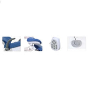 ADS Dental AJ12 patient chair with adjustable headrest and cushioned seat for comfortable dental treatments.