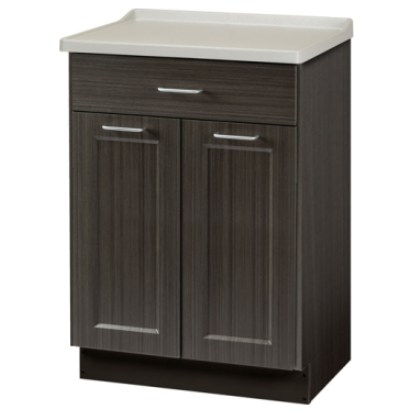 Clinton 8821-AF Fashion Finish, Molded Top Treatment Cabinet with 2 Doors and 1 Drawer - DENTAMED USA