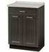 Clinton 8821-AF Fashion Finish, Molded Top Treatment Cabinet with 2 Doors and 1 Drawer - DENTAMED USA