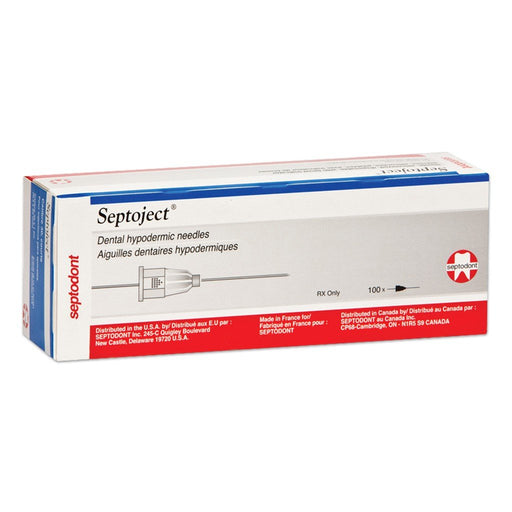 Septoject Plastic Hub Needles 100/bx - Septodont Plastic Hub Needles septoject-plastic-hub-needles-100-bx-septodont DENTAMED USA Septoject