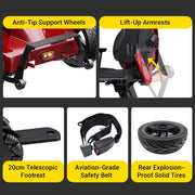 Easwe® L10 – Luxury Electric Wheelchair with Adjustable Seat Height - Dentamed USA