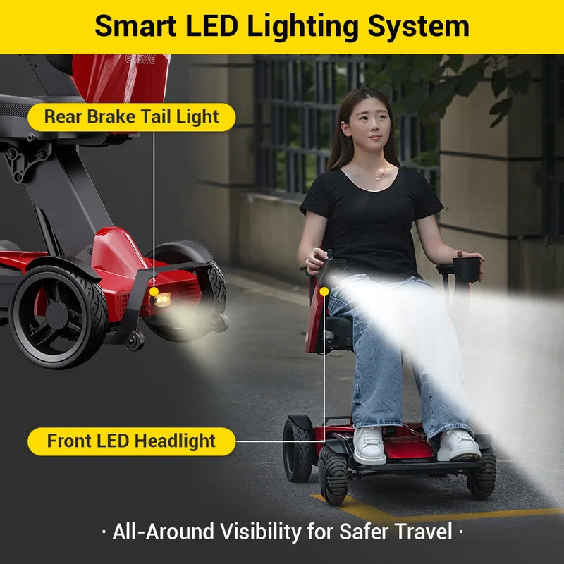 Easwe® L10 – Luxury Electric Wheelchair with Adjustable Seat Height - Dentamed USA
