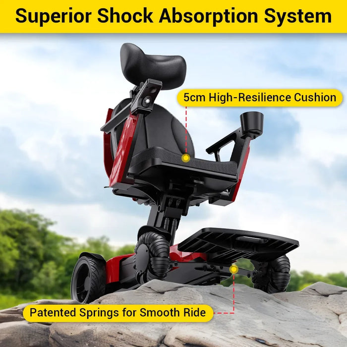 Easwe® L10 – Luxury Electric Wheelchair with Adjustable Seat Height