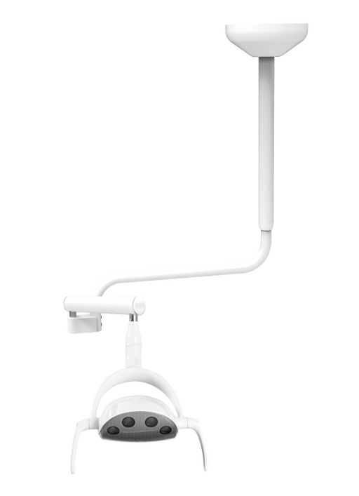 ADS Dental Whale LED ceiling light mounted on dental ceiling, providing focused illumination for dental procedures.