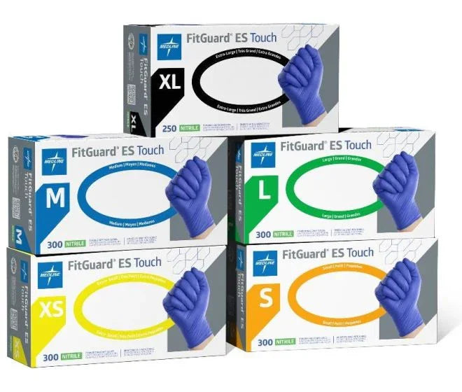 Medline FitGuard ES Touch Nitrile Exam Gloves