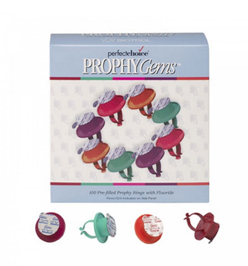 Young Dental Manufacturing Biotrol Perfect Choice® Prophy Gems™,Cool Mint, Extra Coarse, 100/bx (US Only) PGX104CM - Dentamed USA