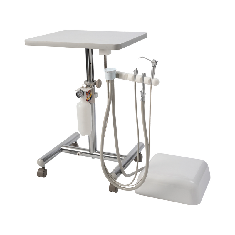 DCI Operatory Support Dental Cart w/Assistant's Package H-Frame R4221 - Dentamed USA