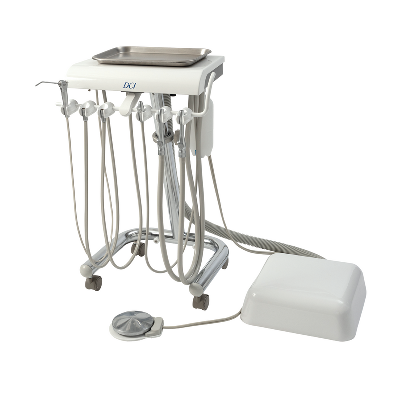 DCI Reliance Manual Dental  Control Cart for 2 HP w/Premium Vacuum PN R4240 - Dentamed USA