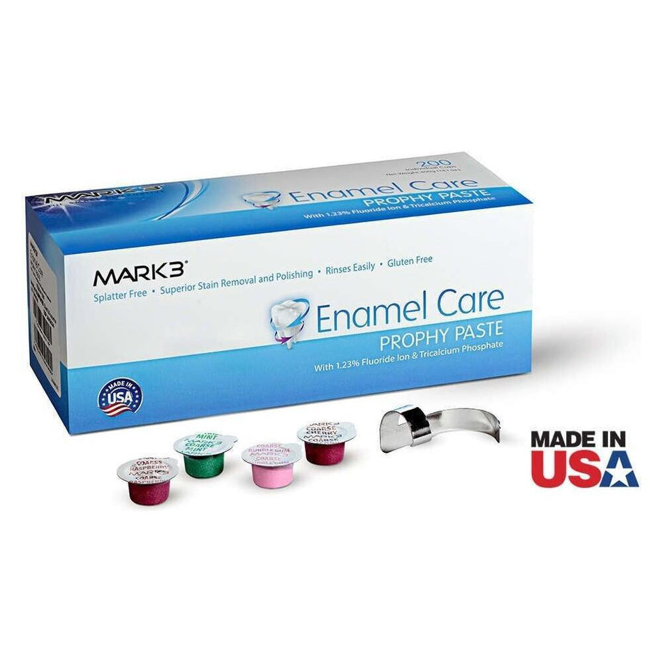 ENAMEL CARE PROPHY PASTE 200/PK - MARK3 / 100-1560 ENAMEL CARE PROPHY PASTE enamel-care-prophy-paste-200-pk-mark3-100-1560 DENTAMED USA