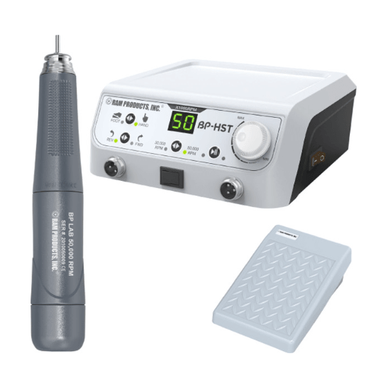Ram BP-HST Set with Lab Handpiece 3/32" and Pedal BPHSTSETLAB3/32 - DENTAMED USA
