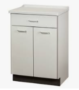 Clinton 8821-A Molded Top Treatment Cabinet with 2 Doors and 1 Drawer - DENTAMED USA