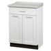 Clinton 8821-AF Fashion Finish, Molded Top Treatment Cabinet with 2 Doors and 1 Drawer - DENTAMED USA