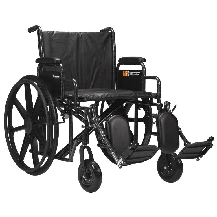 Dynarex Bariatric HD Wheelchairs with Elevating Leg Rest 10290 - DENTAMED USA
